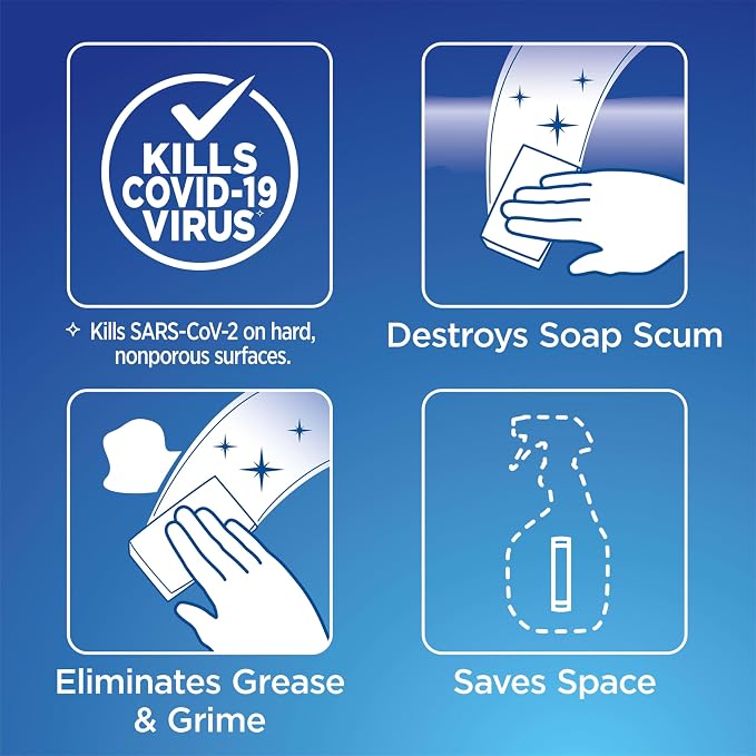 Clorox Disinfecting Multi-Purpose Cleaner Starter Kit, Household Essentials, One Reusable Spray Bottle Plus 2 Refills