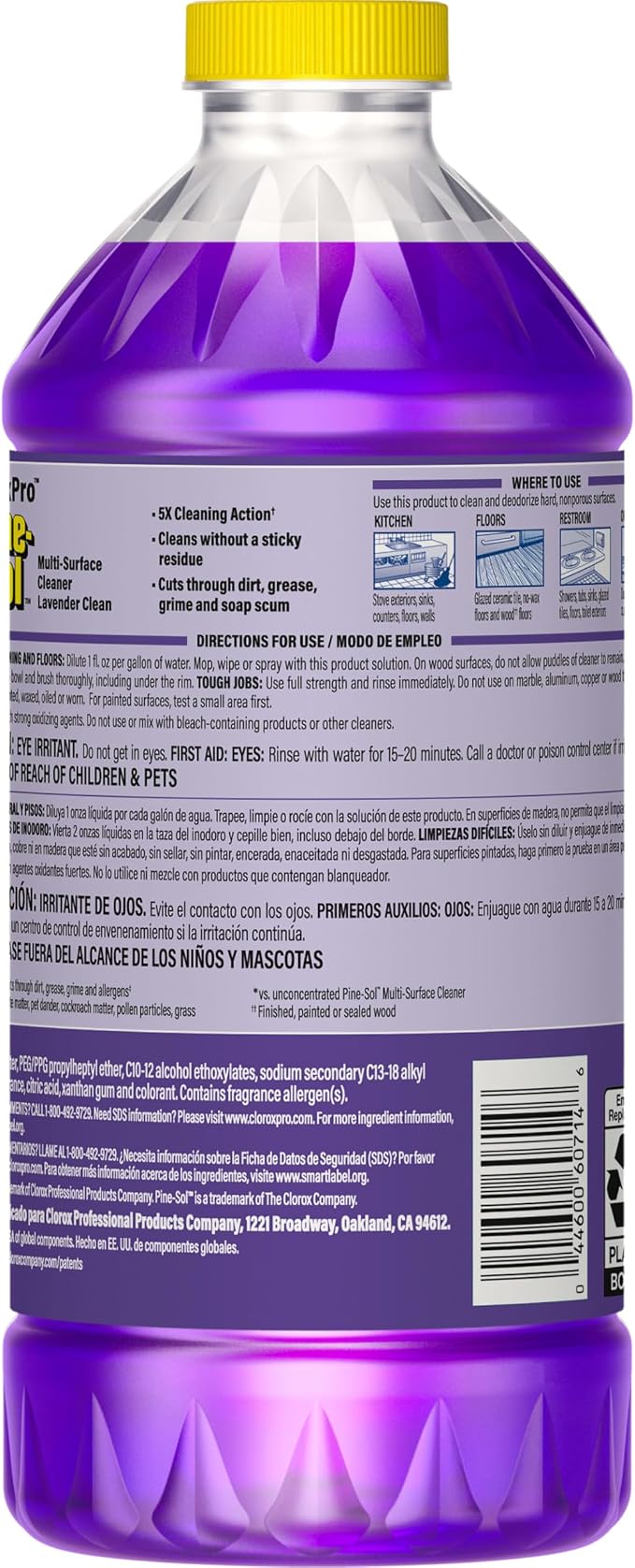 CloroxPro Pine-Sol Multi-Surface Cleaner, All Purpose Cleaner, Lavender Clean, 40 Fluid Ounces (Package May Vary)