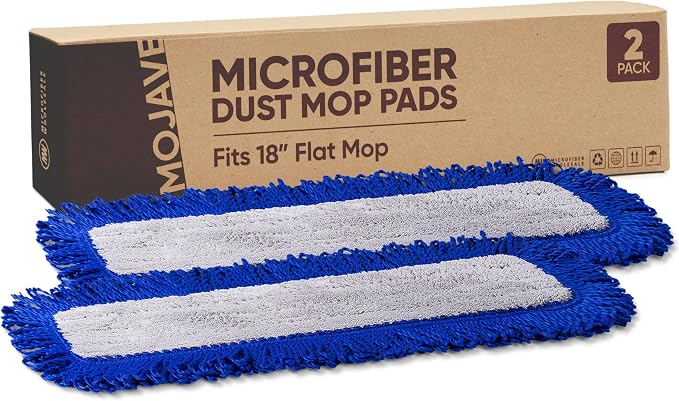 Bulk 18" Mojave Microfiber Dust Mop Pads | Wholesale Microfiber Mop Refills | Case Quantity (100 Count)
