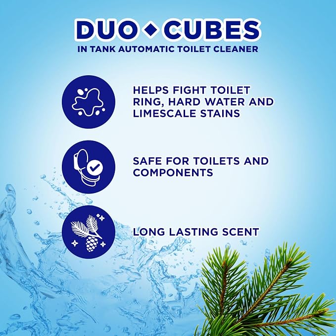 Soft Scrub In-Tank Toilet Cleaner Duo-Cubes, Alpine Fresh, 2 Ct (Pack of 7), Cleans & Freshens, Helps Fight Toilet Ring, Hard Water & Limescale Stains