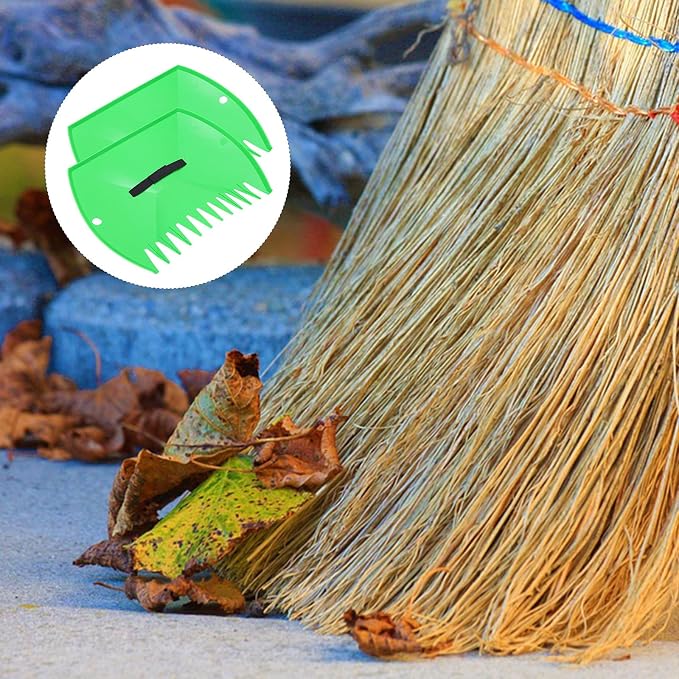 INOOMP Leaves Cleaning Rake Snow Sweeping Clip Plastic Fallen Leaves Collector Tool for Garden and Lawn Care for Yard Debris Removal