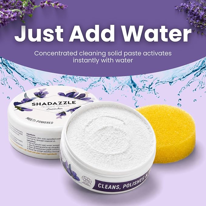 Shadazzle Natural All Purpose Cleaner and Polish – Eco friendly Multi-purpose Cleaning Product (10.58 Ounce (Pack of 1), Lavender)