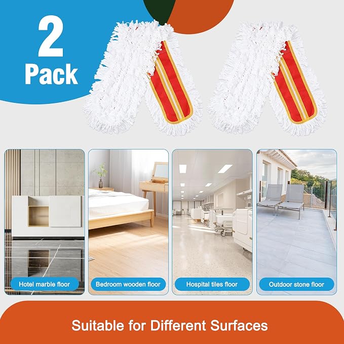 36" Microfiber Mop Pads 2 Pieces Just Fit CLEANHOME Industrial Dust Mop: B08R3F1ZZM,Red | Just Fit CLEANHOME Industrial Dust Mop: B08R3F1ZZM,B0GL7WQZBY,B0GL7R3KKP,B08R3H69ZB
