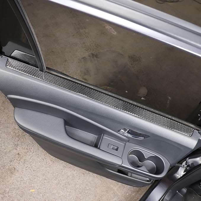 Car Inner Door Trim Strip for Honda Pilot 2016-2022, Car Front Rear Interior Door Panel Trim Cover Sticker, Door Armrest Panel Molding Decorative Strip (Rear Door Window Side Trim Stip)
