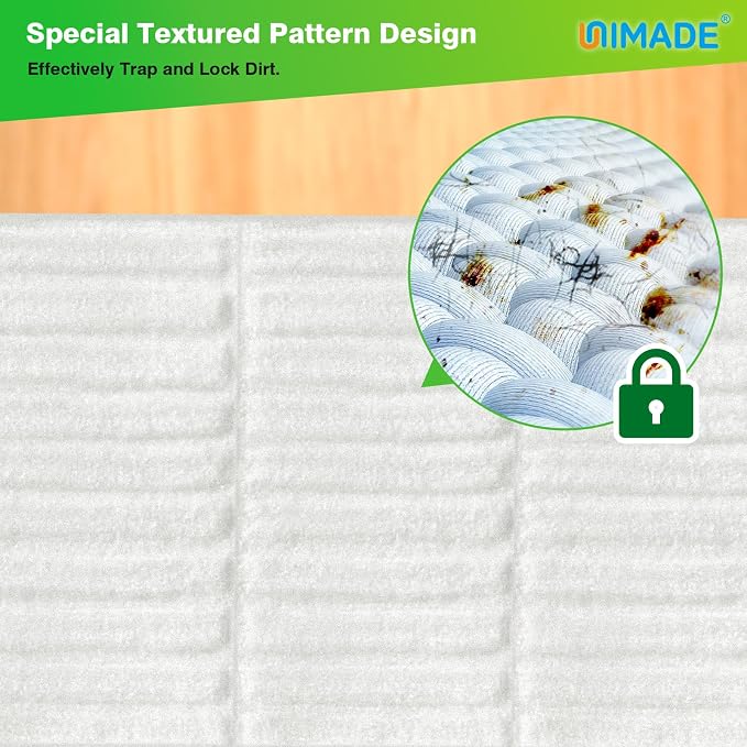 UNIMADE Dry Sweeping Cloths, 52 Count Mop Refills | Compatible with Swiffer Sweeper - Disposable Duster Refill Mops for Cleaning Hardwood Floor Dust