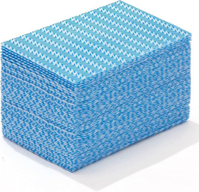 Reusable Cleaning Towels, Multi-Purpose Handy Towel, Blue Handi Wipe Reusable Cloths, Disposabel Dry Kitchen Wipes, Dish Cloths, Durable, Absoebent,Dry Quickly, 50 Count