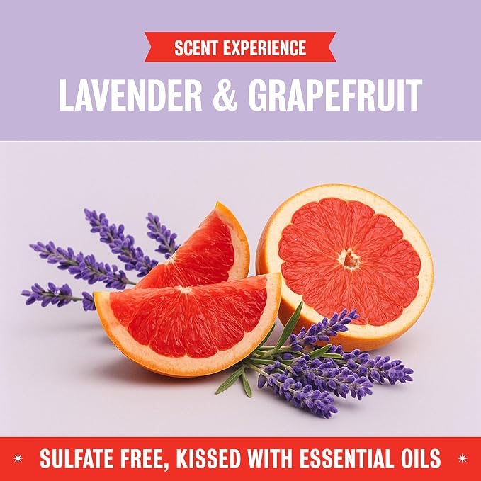 Rebel Green Natural All-Purpose Cleaning Spray - Plant-Derived Multi-Surface Cleaner with Essential Oils for Kitchen, Bath, Countertops and More - Lavender & Grapefruit Scent - 16 oz - 2 Pack