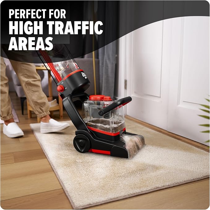 Dirt Devil Full Size Carpet Cleaner Machine for Carpet and Upholstery | Deep Cleaning Carpet Shampooer Machine with Two Cleaning Modes, Pair with Dirt Devil Carpet Cleaner Solution