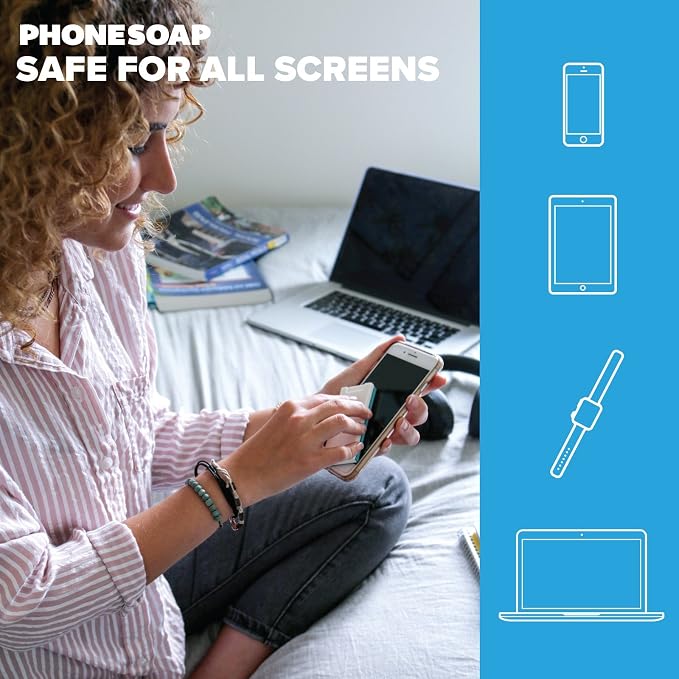 Shine 2-in-1 Screen Cleaner Spray + Microfiber Cloth, 5 Pack | Streak-Free, Ammonia & Alcohol-Free, Safe for All Screens, Reusable Microfiber Cloth, 5 Colors