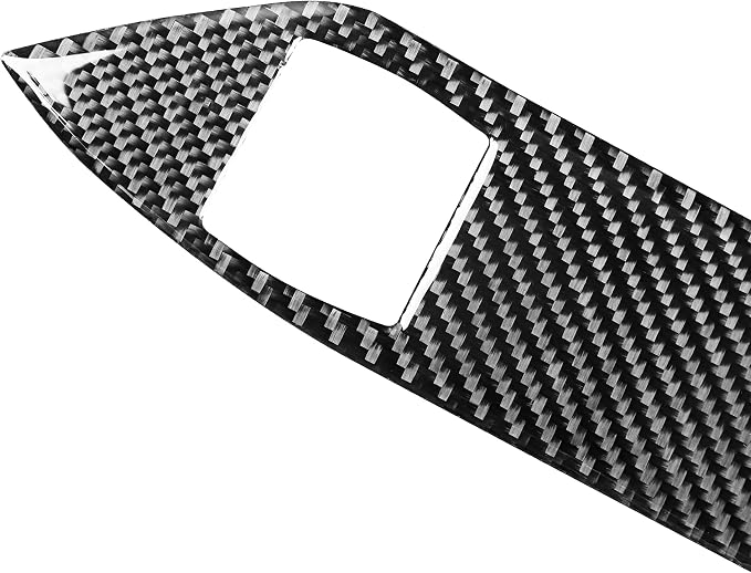 Real Carbon Fiber Trim for Ford Mustang GT Shelby Accessories | for 2005 2006 2007 2008 2009，Window Lift Panel Cover，Thick Overlay Sticker Decal，Type-A