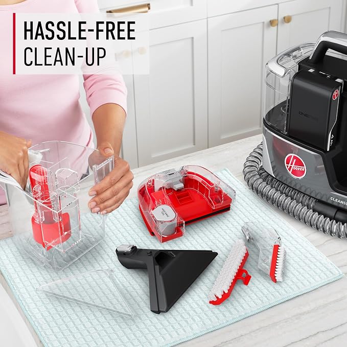 Hoover ONEPWR CleanSlate Cordless Portable Carpet + Upholstery Spot Cleaner | Powerful Suction, Versatile Tools, Car and Auto Detailer, Pair with Hoover Spot & Upholstery Cleaner Solution