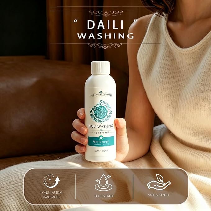 daili washing Perfume, Long Lasting Fabric Freshener, Premium Laundry Fragrance Booster for All Garments (1*pcs)