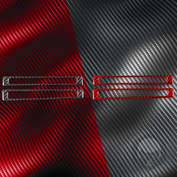 Real Carbon Fiber Trim for Ford Mustang Accessories | for 2009 2010 2011 2012 2013 2014 Gear Shift Button Frame Panel Cover Interior Thick Overlay Decal