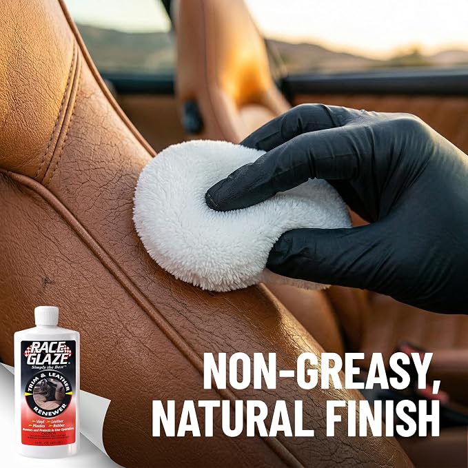 15121 Trim & Leather Renewer - 16oz Bottle | Cleans and renews plastic, vinyl, rubber, and leather with a clean, non-greasy finish.