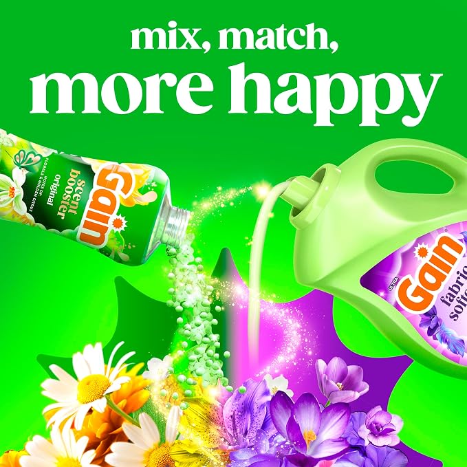 Gain, Liquid Laundry Fabric Softener, Laundry Conditioner, Long Lasting Scent, Softens, Freshness, Helps with Static & Wrinkles, Moonlight Breeze Scent, 140 fl oz (Packaging May Vary)
