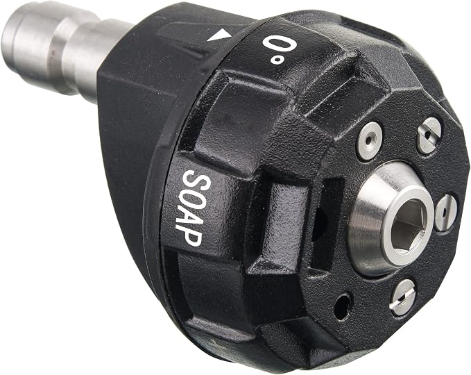 JOEJET Pressure Washer Nozzle Tips, 6-in-1 Quick Changeover, 4000 PSI | Adjustable Power Washer Spray Nozzle, Multiple Degrees in One, 1/4 Inch Quick Connect