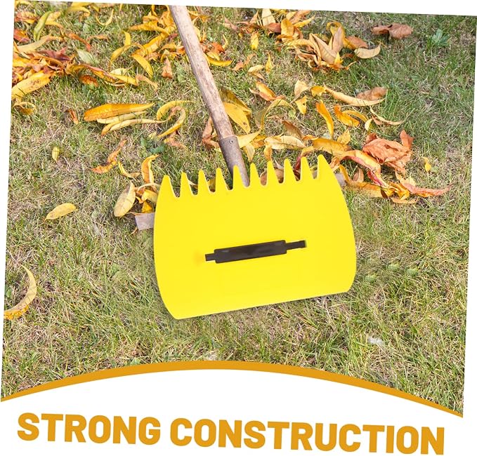 Yardwe 1 Pair Ergonomic Leaf Collector Rake Plastic Lawn Tool with Strong Clamping Force for Efficient Outdoor Leaf Cleanup in Gardens Lawns and Parks