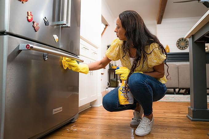 Zep Plus Stainless Steel Cleaner - 32 Fl OZ - R53512-2-in-1 benefits clean while preventing future fingerprints and smudges.