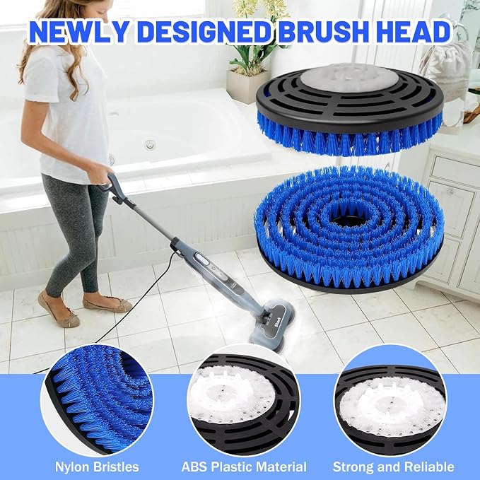 New Upgrade Replacement Brush Heads for Shark S7000/S7001/S7005/S7201/S7000AMZ/S8000/S8001/S8201 Steam Mop Pad, Professional Cleaning and Polishing, Deep Cleaning Hard Floors-2 Pack