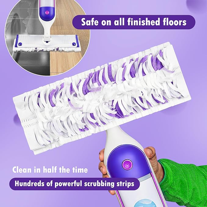 Pure Realm 18 Count Disposable mop Pads Refills for Swiffer PowerMop | Multi-Surface Mop and PowerMop Wood Mop, Replacement Pads Use for Floor Cleaning