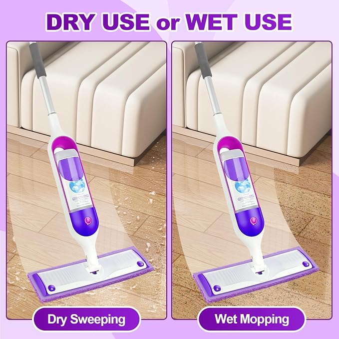 Orighty Microfiber Mop Pads for Swiffer PowerMop, 10 Pack, Reusable | Power Mop Pads Refills for 13 ''-15 '' Spray Mop, Washable Pads for Multi-Surface Floor Cleaning