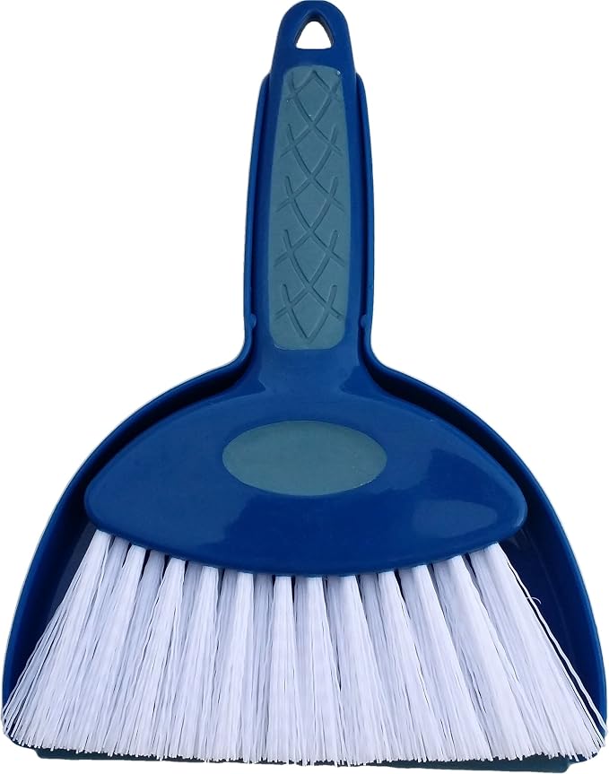 Hefty and Durable Small Hand Broom with Snap-on Dust Pan (2)