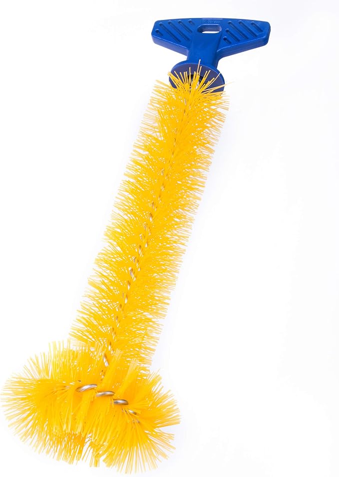 Mr. Scrappy Universal Garbage Disposal Brush, Sturdy Grip Handle, 11-Inches,Yellow
