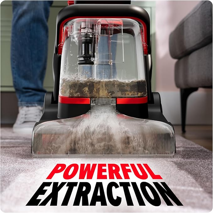 Dirt Devil Full Size Carpet Cleaner Machine for Carpet and Upholstery | Deep Cleaning Carpet Shampooer Machine with Two Cleaning Modes, Pair with Dirt Devil Carpet Cleaner Solution