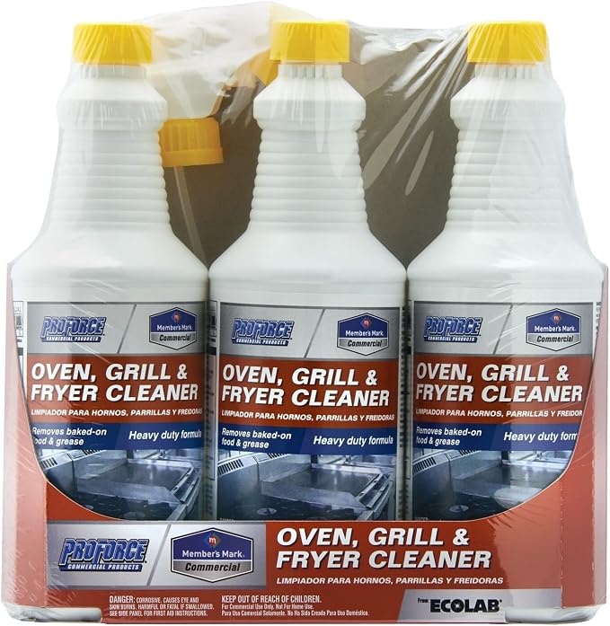Member's Mark Commercial Oven, Grill and Fryer Cleaner, 32 oz., 3 Piece