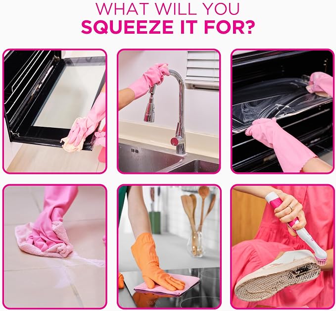 The Pink Stuff The Miracle Squeezable Cleaning Paste 300g Easy to Rinse Multi Purpose Cleaner for Kitchen Bathroom Cooktops Tiles Sinks Showers and More