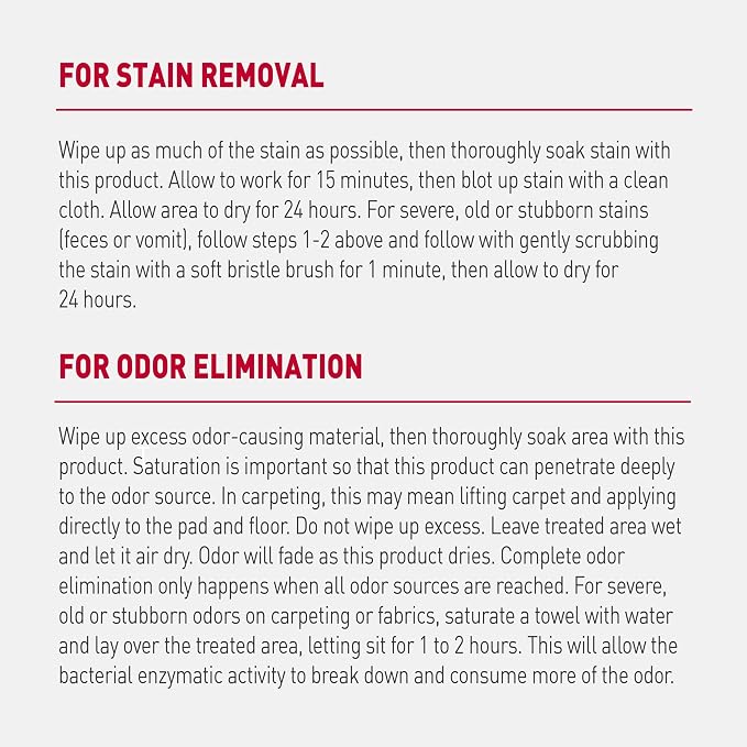 Nature's Miracle Advanced Dog Stain & Odor Eliminator Foam, 17.5 oz (6 Pk) | Enzymatic Cleaner Eliminates the Toughest Dog Messes, Foam Penetrates Into the Carpet, Safe For Pets and Home*, Fresh Scent