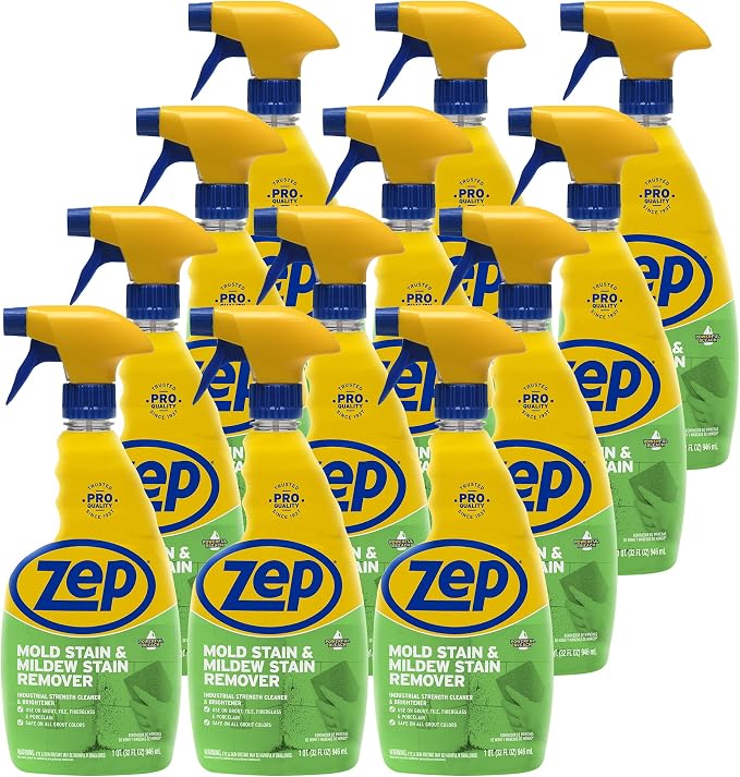 Commercial Mold Stain & Mildew Stain Remover, Quart Bottle, 12 Bt/Case