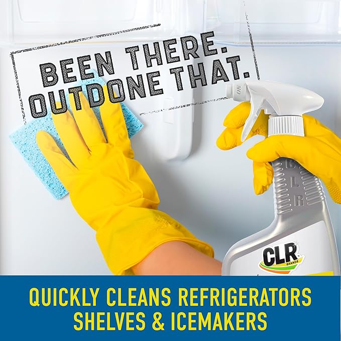 CLR Brands® Lime & Rust Remover, Blasts Calcium, Dissolves Lime, Zaps Stubborn Rust Stains and Hard Water, 22 Ounce Spray Bottle (Pack of 1)