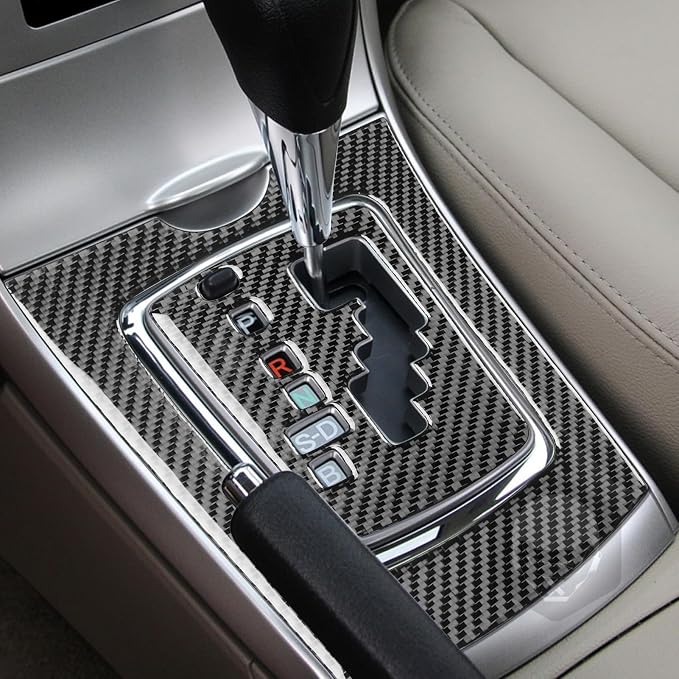 Console Shift Panel Trim for Toyota Corolla 2009-2013 Accessories Black | Soft Carbon Fiber | Upgrades for Car | Only for Left-Hand Drive | Anti-Scratch | Sporty Style