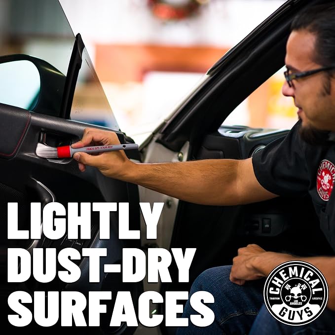 Chemical Guys, 9-Piece Interior Car Cleaning Kit, Cleaner, Gel, Brushes | Sticky Icky Car Cleaning Gel, detailing brushes, and microfiber towels, complete car interior cleaning and refresh bundle