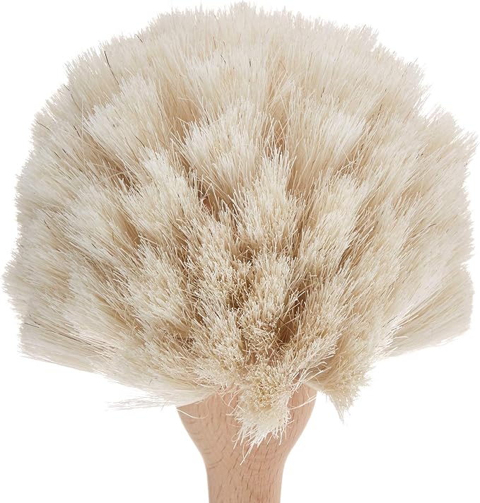 Fox Run Kitchen Brush, Natural Horsehair Fiber Dish and Glass Brush, 10" | Easily Clean Bottles & Hard To Reach Dishware | Kitchen Cleaning Essential | Natural Fiber Cleaning Brush | Dish Scrub Brush