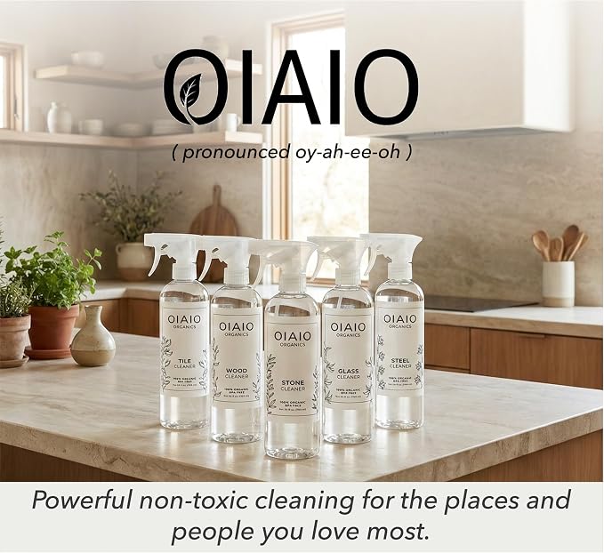Non-Toxic Glass Cleaner – 2pk - Natural Organic Ingredients - Light Scent | Organic that Truly Performs, Light Coconut Scent, People & Pet Safe