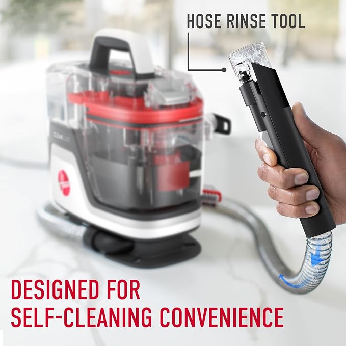 Hoover CleanSlate Plus Portable Carpet + Upholstery Spot Cleaner Machine | Powerful Suction with Versatile Tools, Pet Stain Remover, Car and Auto Detailer, Pair with Hoover Carpet Cleaner Solution