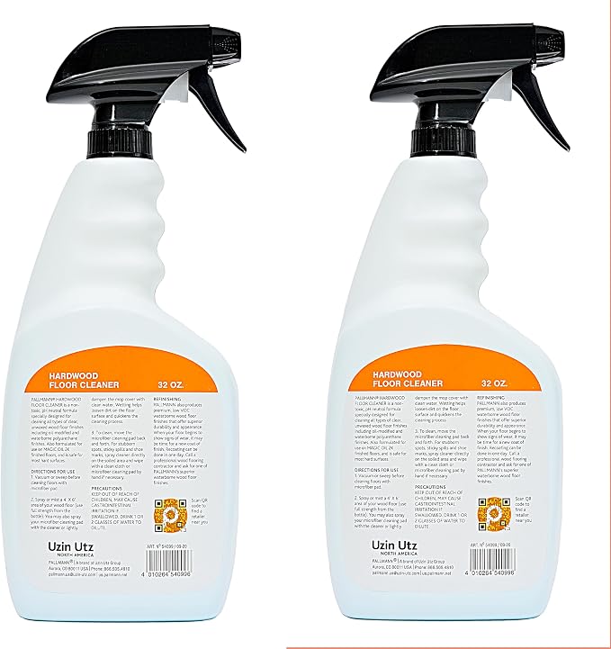 Pallmann Hardwood Floor Cleaner Spray 32oz / 2-Pack