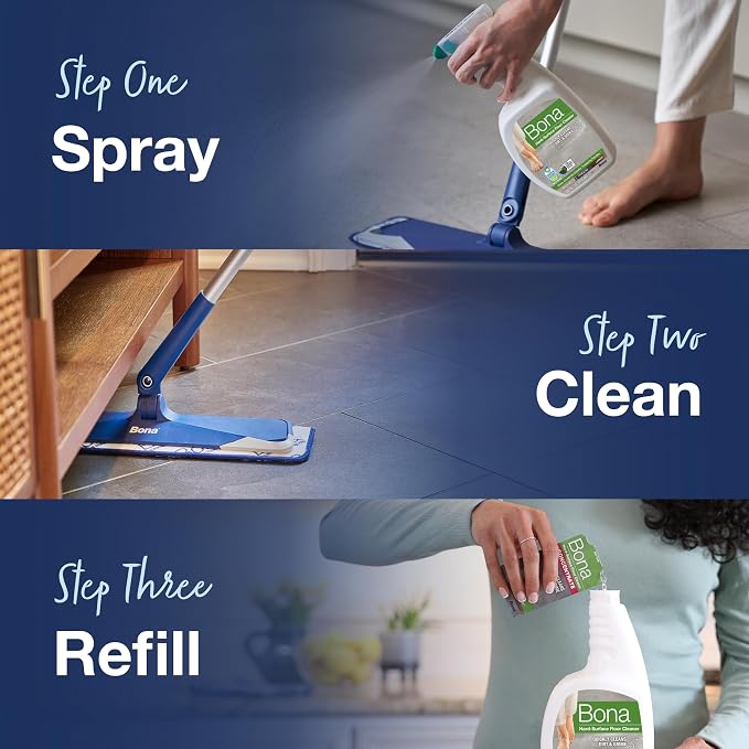 Bona Multi-Surface Floor Cleaner Spray - 32 fl oz - Lemon Mint Scent