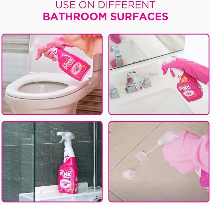 Stardrops - The Pink Stuff - The Miracle Bathroom Foam Cleaner 750ml 2-Pack Bundle