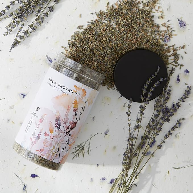 Pre de Provence Provincial Lavender Collection Soft Calming Scent for Your Home, Dried Blossoms, 4.2 oz