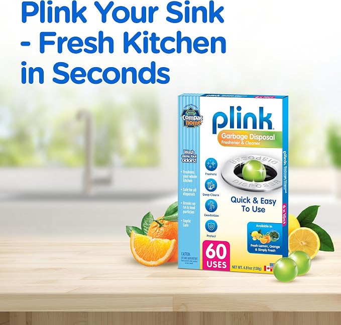 Compac Home [[60 Count]] Plink Garbage Disposal Cleaner and Deodorizer VALUE PACK - Assorted Scents
