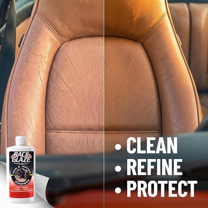 15121 Trim & Leather Renewer - 16oz Bottle | Cleans and renews plastic, vinyl, rubber, and leather with a clean, non-greasy finish.