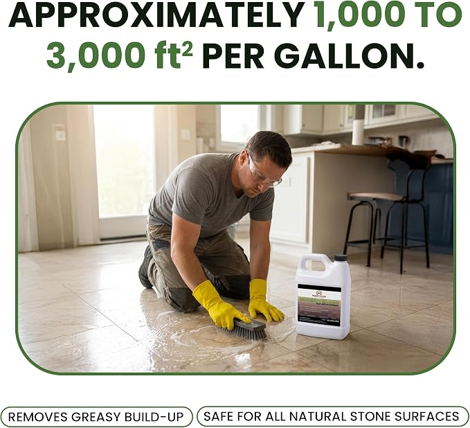 Modern Clean – Professional Alkaline Stone, Tile & Grout Deep Cleaner & Degreaser Concentrate (Dilution-Based Strength)