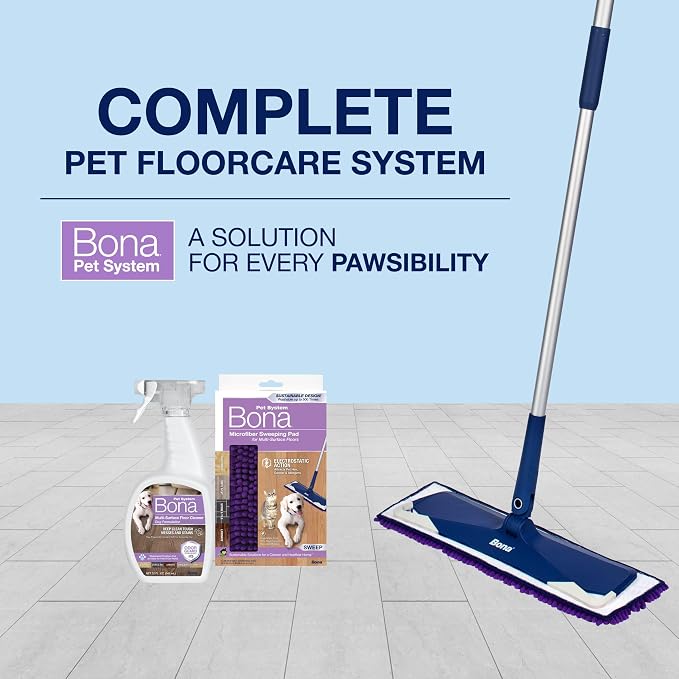 Bona Pet Spray Odor Eliminator, Dog Formulation, 32 fl oz, Safe for Carpeted Areas and Multi-Surface Floors (Pack of 2)