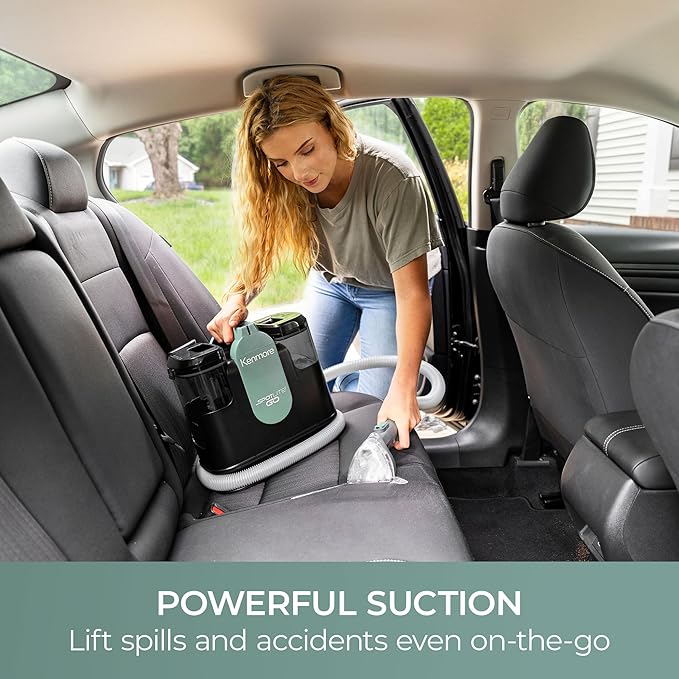 Kenmore SpotLite Go Pet Portable Carpet & Upholstery Cleaner Machine | 16KPa Suction with 2-in-1 Tough Stain Tool, Lightweight Spot Stain Remover for Couch, Car Detailing, Rugs & Stairs