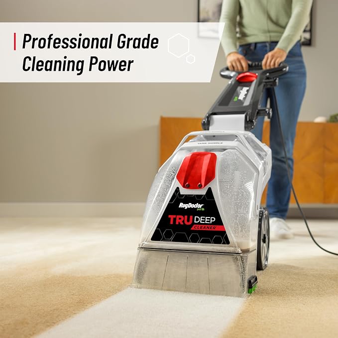 Rug Doctor Pet TruDeep Carpet Cleaner with Pet Upholstery Tool | Best-In-Class Suction Power for Pet Households, Dual Brush Cross-Action Technology for One-Pass Cleaning, Pro-Grade