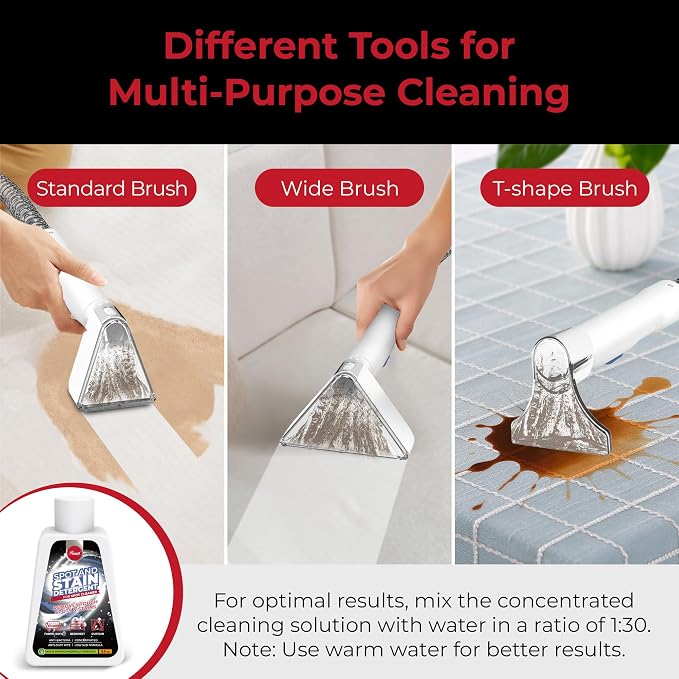 Rosewill Multi-Purpose Portable Carpet and Upholstery Cleaner, Powerful Suction 18 KPa Spot Cleaner, 600W Motor, Car and Auto Detailer, Stain/Spot Remover; Versatile Use: Carpet, Sofa, Pet Hair