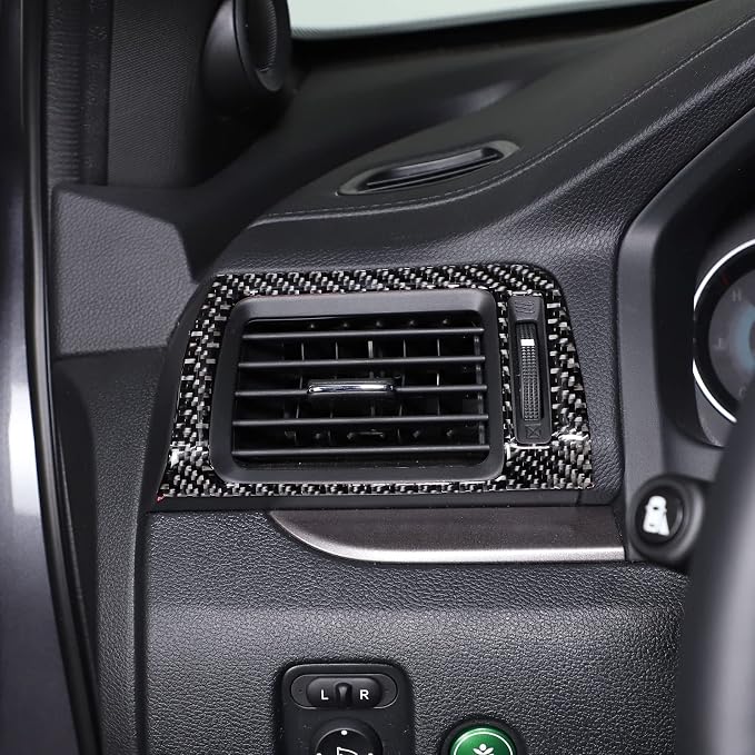Center Console Side Air Vent Cover Sticker for Honda Pilot 2016-2022/ Ridgeline 2017-2023/ Passport 2019-2023, Dashboard Panel Side Air Vent Outlet Trim Cover Frame (Center Side Air Vent Frame)